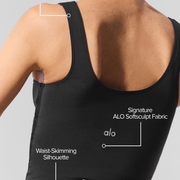ALO Yoga Black SoftSculpt Precision Tank - Picture 2 of 6